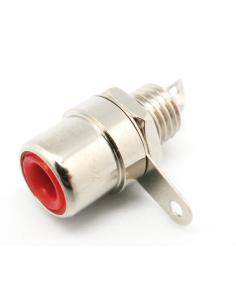 CONECTOR RCA HEMBRA CHASIS ROJO