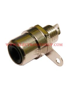 CONNECTOR RCA FEMELLA XASSÍS NEGRE