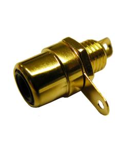 CONNECTOR RCA FEMELLA XASSÍS DAURAT NEGRE