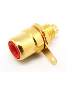 CONNECTOR RCA FEMELLA XASSÍS DAURAT VERMELL