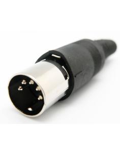 CONNECTOR DIN MASCLE AEREO 5P 180º