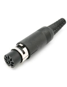 CONNECTOR DIN FEMELLA AEREO 8P