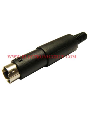 CONECTOR MINIDIN 8P AÉREO MACHO