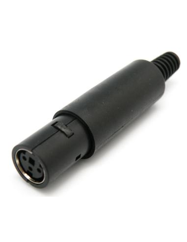 CONECTOR MINIDIN FÊMEA ANTENA 3P