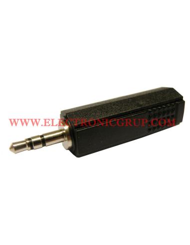 ADAPTADOR JACK 3,5mm ST MACHO - 6,4mm MONO HEMBRA
