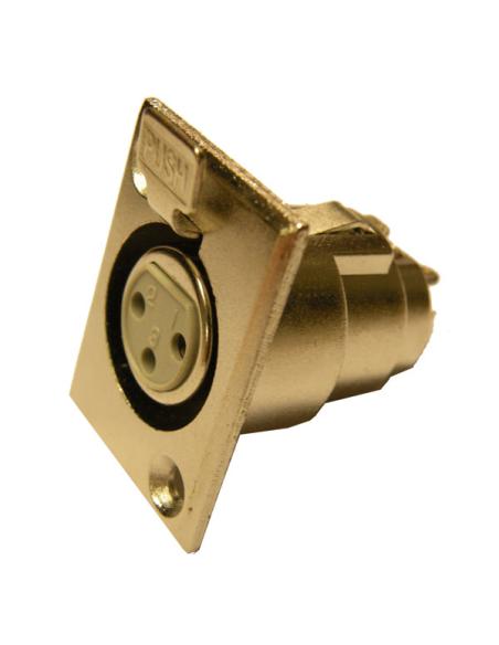 BASE XLR 3P CHASIS HEMBRA