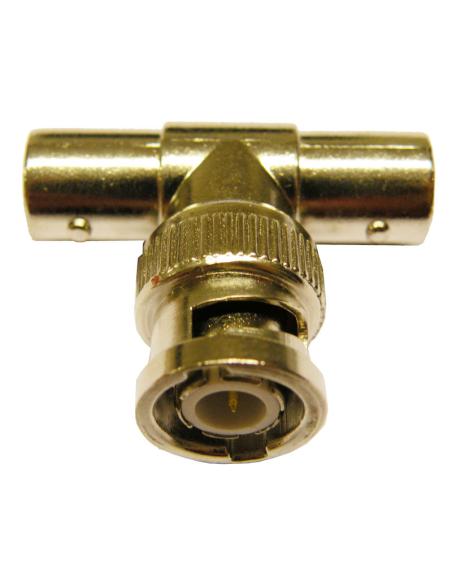 ADAPTADOR BNC MACHO- 2 BNC HEMBRAS