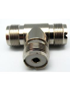 ADAPTADOR UHF (PL) TRIPLE FEMELLA