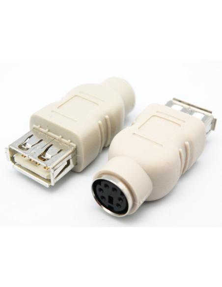 ADAPTADOR USB PARA FÊMEA - MINIDIN 6 FÊMEA
