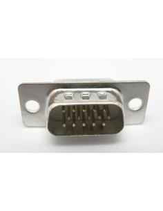 CONECTOR SUB-D MACHO VGA 15 PINES DE15M