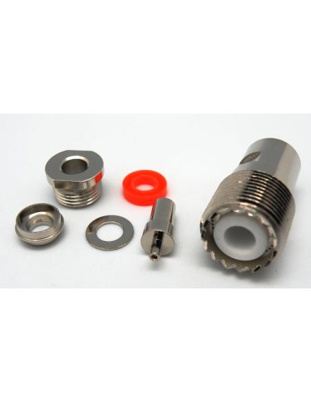 CONECTOR UHF (PL) HEMBRA SOLDAR RG-58