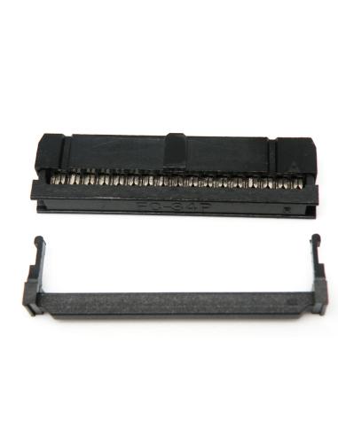 CONNECTEUR FEMELLE IDC POUR CÂBLE PLAT 34C 2,54 MM