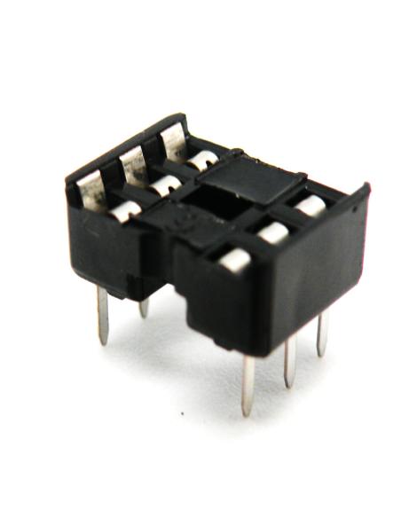 SOQUETE 6 PINOS 7,62mm PASSO 2,54mm