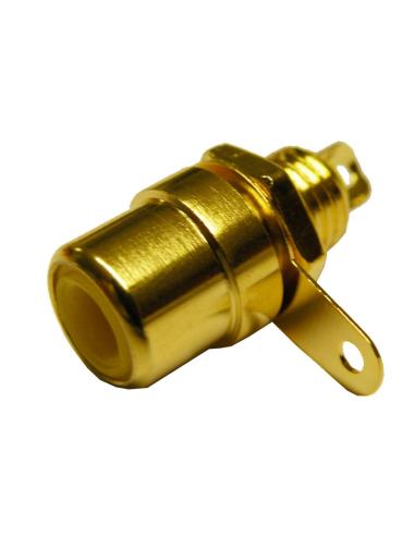 CHÂSSIS RCA FEMALE CONNECTOR OR JAUNE