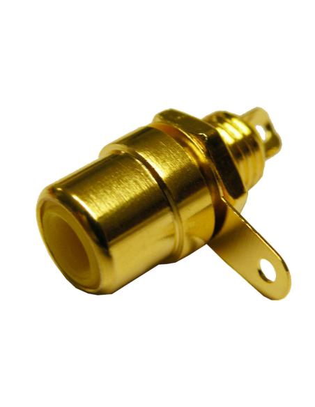 CHÂSSIS RCA FEMALE CONNECTOR OR JAUNE