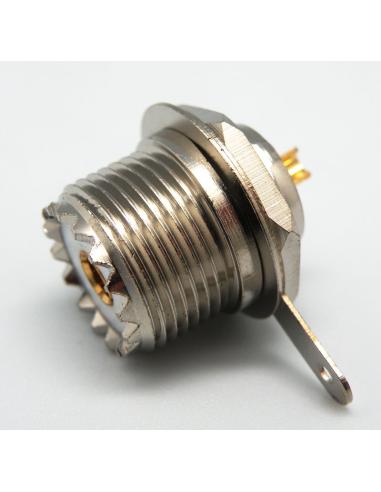 CONECTOR UHF (PL) HEMBRA CHASIS ROSCAR