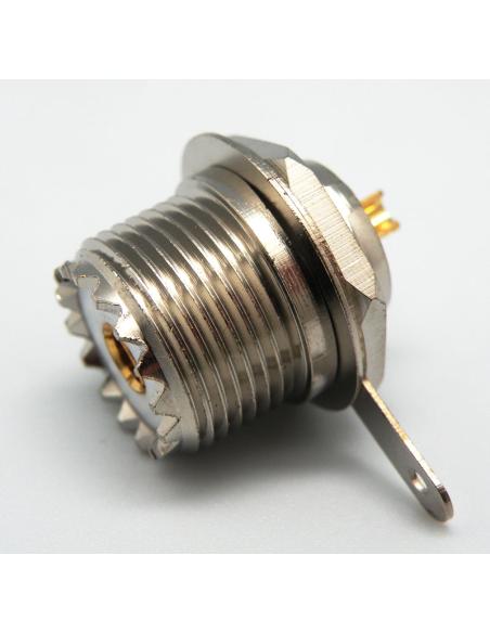 CONECTOR UHF (PL) HEMBRA CHASIS ROSCAR