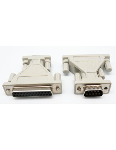 ADAPTADOR DB9M - DB25H MOLDADO
