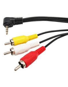 CONEXION JACK 3,5mm 4 CONTACTOS - 3 RCA (A/V)