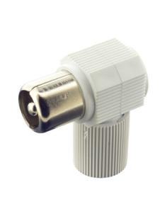 CONECTOR TV MACHO ACODADO Ø13mm