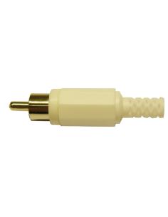 RCA-MÄNNLICHER STECKER WEISS