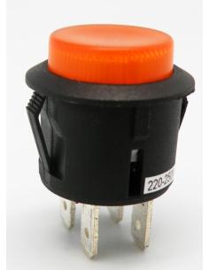 INTERRUPTOR LLUMINÓS ON-OFF 250V 6A Ø20mm GROC