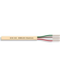 CABLE TELEFONICO PLANO 4 VIAS 4x28AWG MARFIL