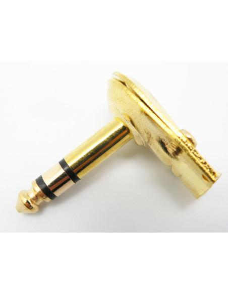 CONNECTEUR STÉRÉO DORÉ 6,35 MM DORÉ