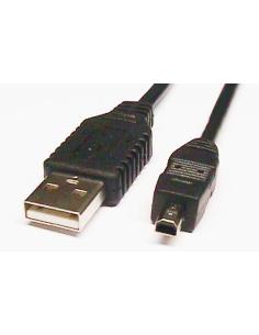 CONEXION USB A MACHO - MINI USB B MACHO 1,8m