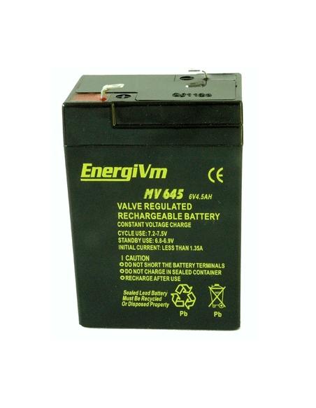 BATERIA DE CHUMBO 6V 4.5A 70x47x107mm 0.78Kg