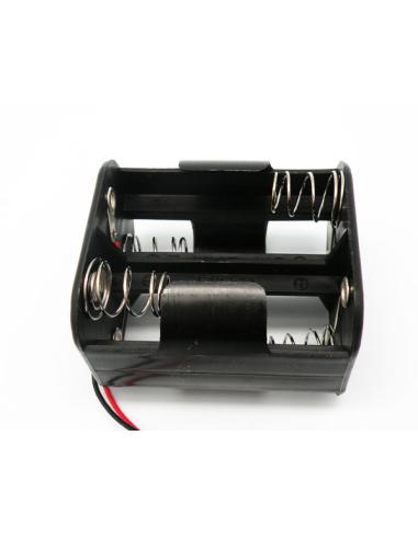 4xR14 "C" BATTERIENHALTER MIT KABEL