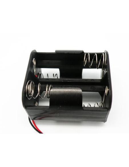 4xR14 "C" BATTERIENHALTER MIT KABEL