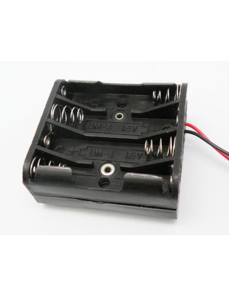 8xR3 "AAA" BATTERIENHALTER MIT KABEL