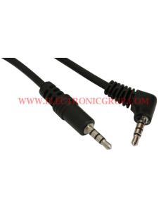 CONEXION JACK 3,5mm 4C MACHO-4C MACHO ACODADO 1.5m