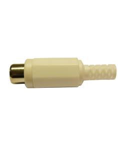RCA CONNECTEUR FEMELLE BLANC