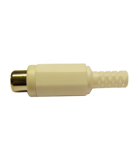 CONECTOR RCA HEMBRA BLANCO
