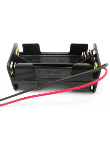 4xR3 "AAA" QUADRATISCHER BATTERIENHALTER MIT KABEL