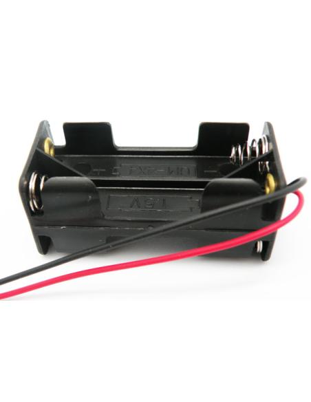 4xR3 "AAA" QUADRATISCHER BATTERIENHALTER MIT KABEL