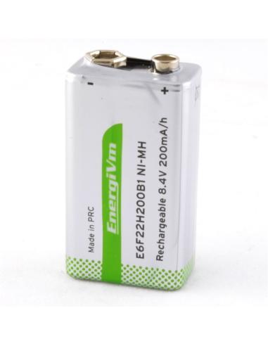 BATERIA 9V 200mA NI-MH 6F22