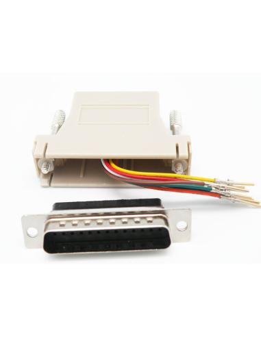 DB25F FEMELLE VERS RJ45 FEMELLE 8C ADAPTATEUR