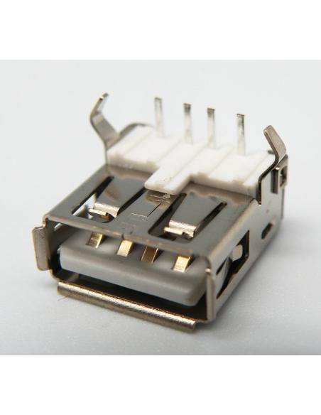 BASE USB A HEMBRA PARA CIRCUITO IMPRESO