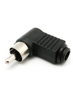 CONNECTOR RCA MASCLE ACODAT NEGRE