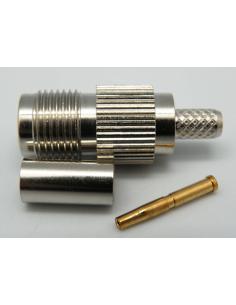 CONNECTEUR SERTISSÉ FEMELLE TNC RG-58