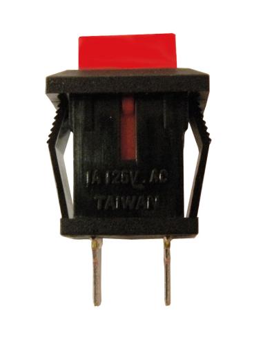 PULSADOR CUADRADO N.C. 125V 1A ROJO