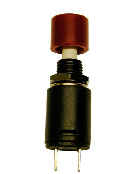 PULSADOR N.A. 125V. 3A (250V 1,5A) ROJO