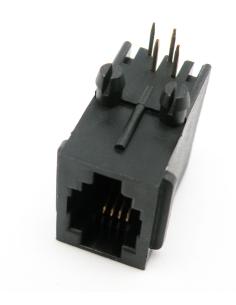 BASE RJ11 PARA SOLDAR C.I. 4P4C ACODADA 90º