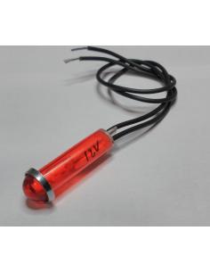 PILOTO NEON 24V Ø8,6mm ROJO PI105M-R-24