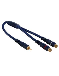 CONEXION OFC 2 x RCA HEMBRA - 1 x RCA MACHO