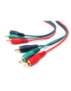CONEXION RGB 3 RCA MACHO - MACHO 5m
