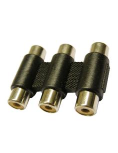ADAPTATEUR 3 x RCA FEMME - 3 x RCA FEMELLE